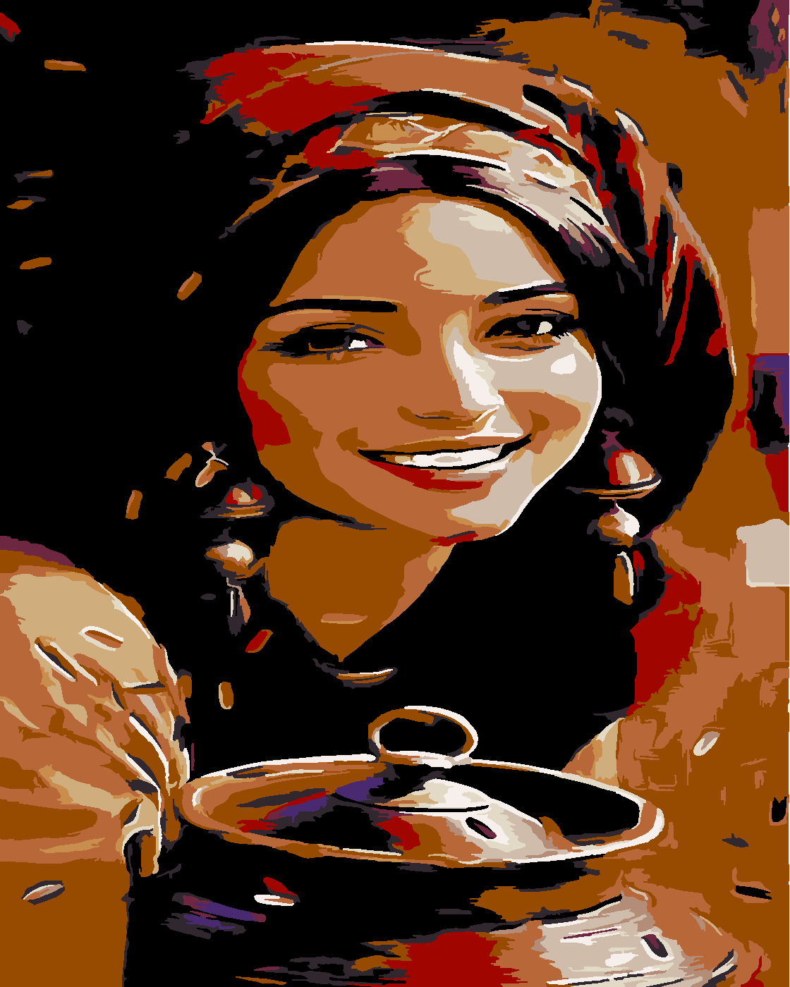 Yöresel Güzel Boyama Seti 40x50 cm (Tuvale Gerili)