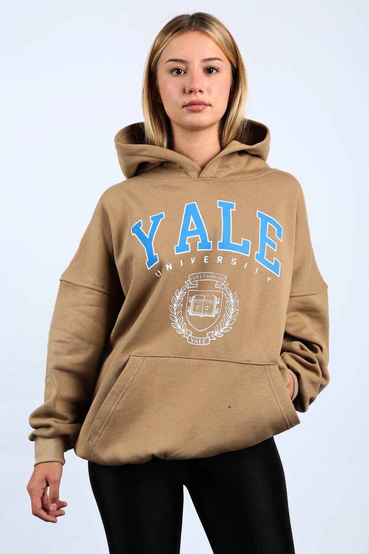 Vizon Oversize Kapüşonlu Kadın Sweatshirt SH129