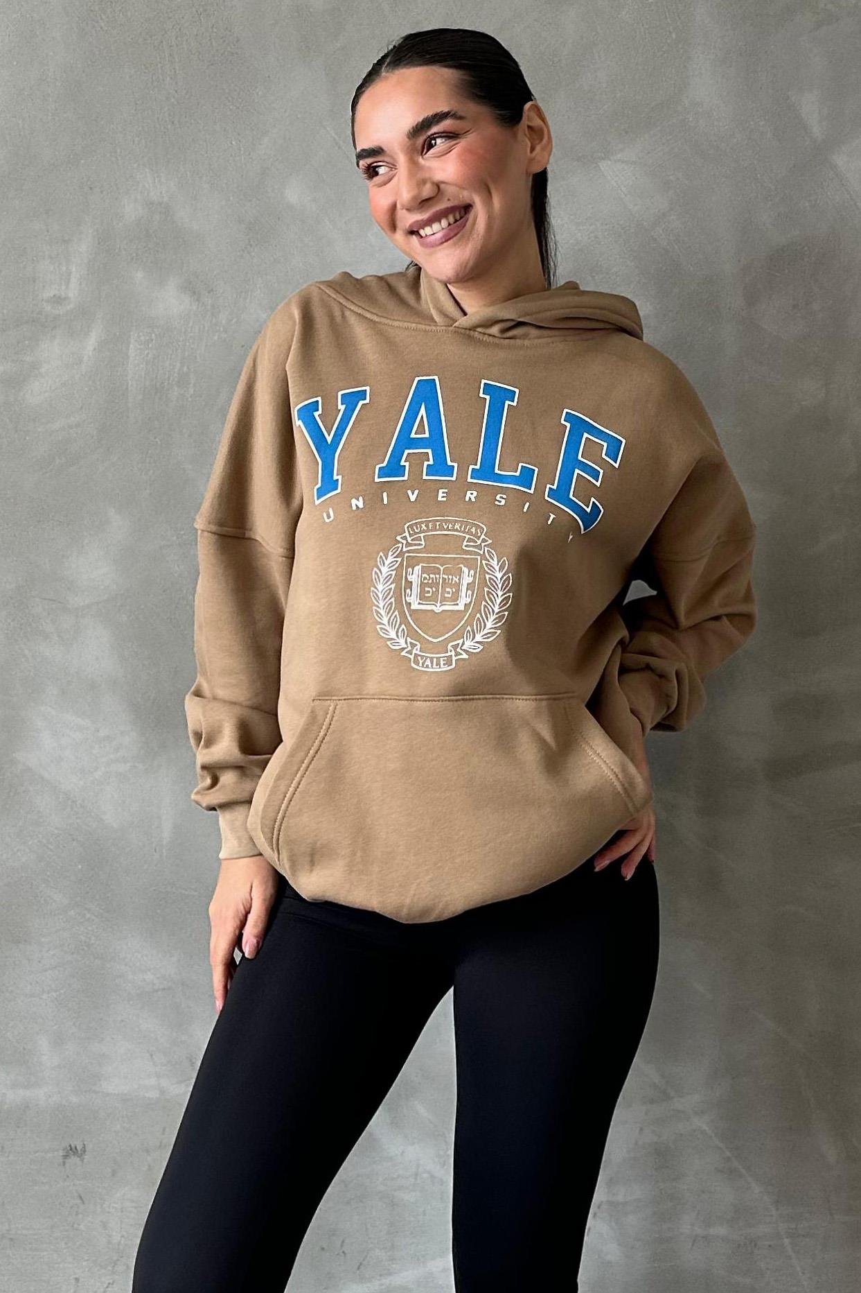 Vizon Oversize Kapüşonlu Kadın Sweatshirt SH129