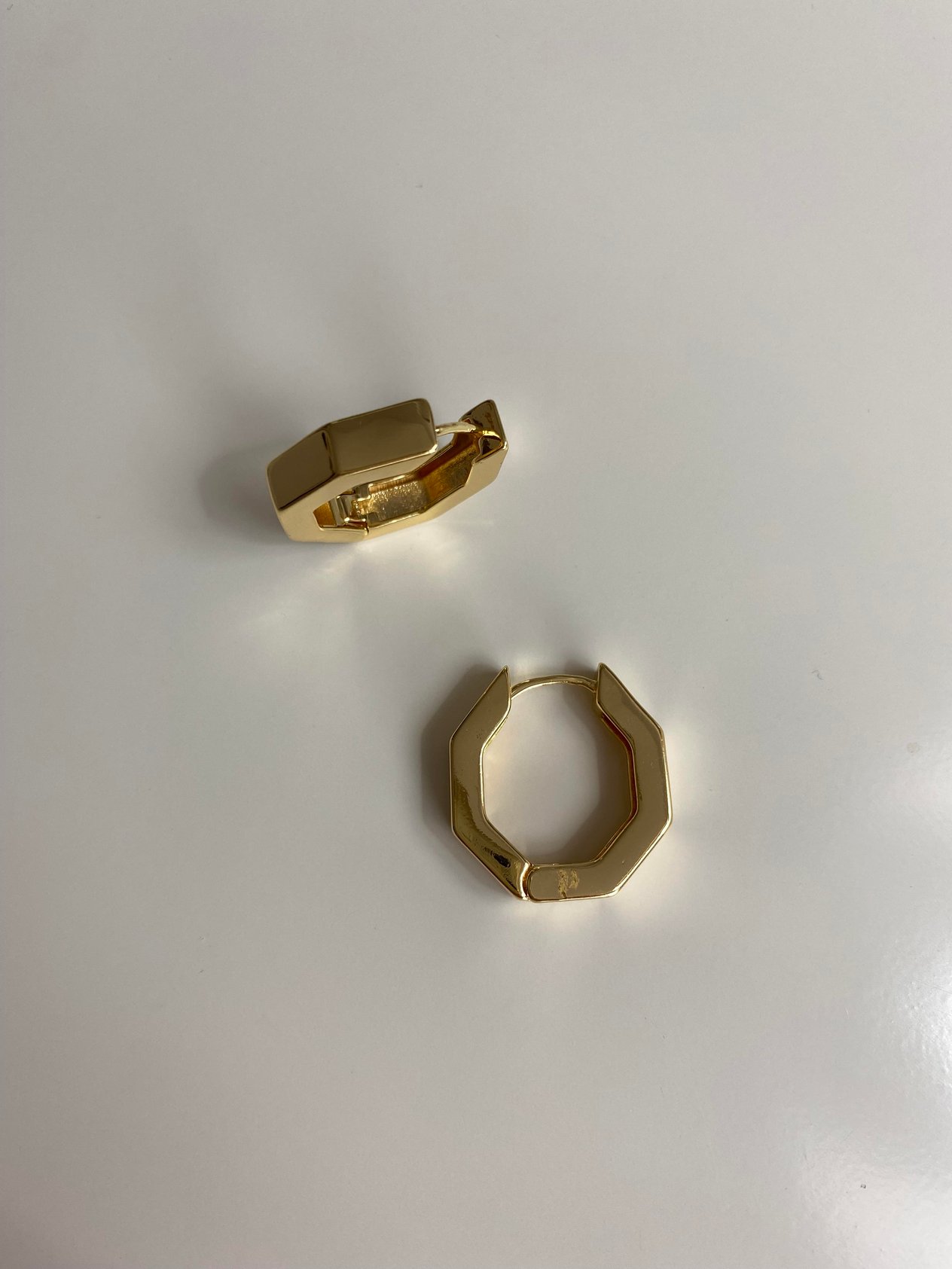 GEOMETRİK GOLD KÜPE