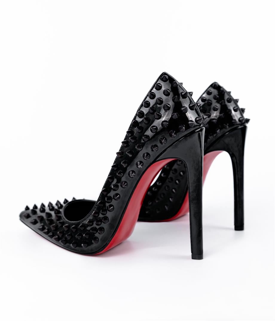 Diana Siyah Trok Detaylı Stiletto 