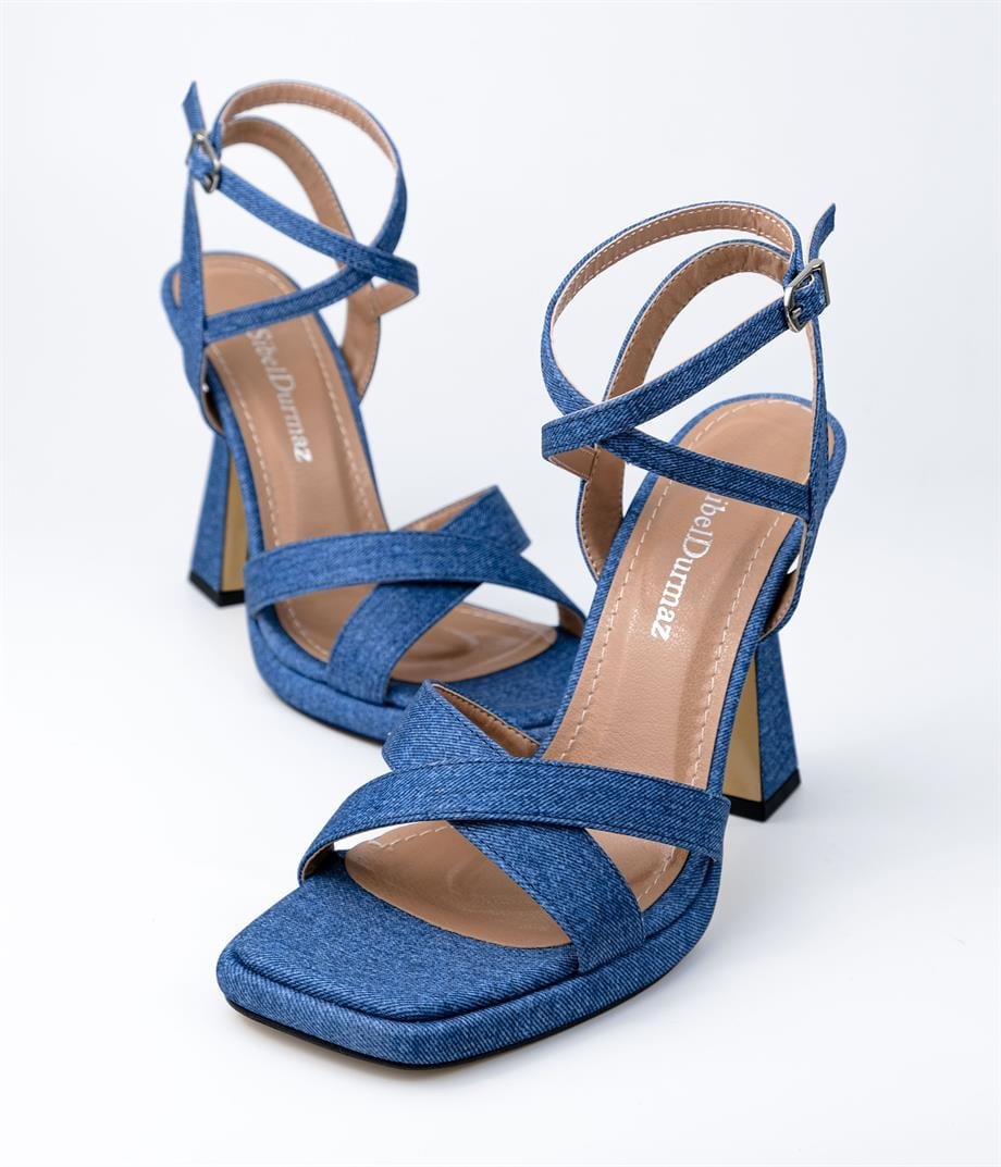 Fine Denim Sandalet 