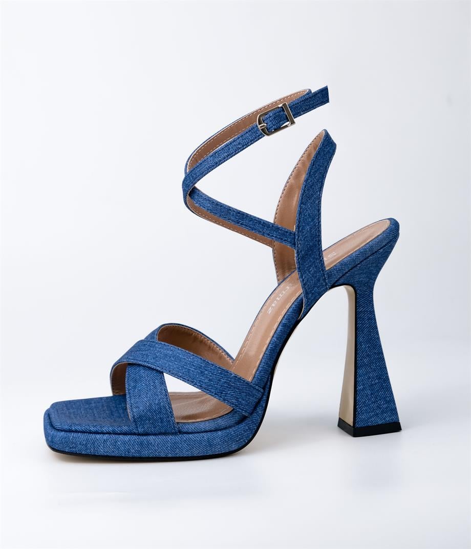 Fine Denim Sandalet 