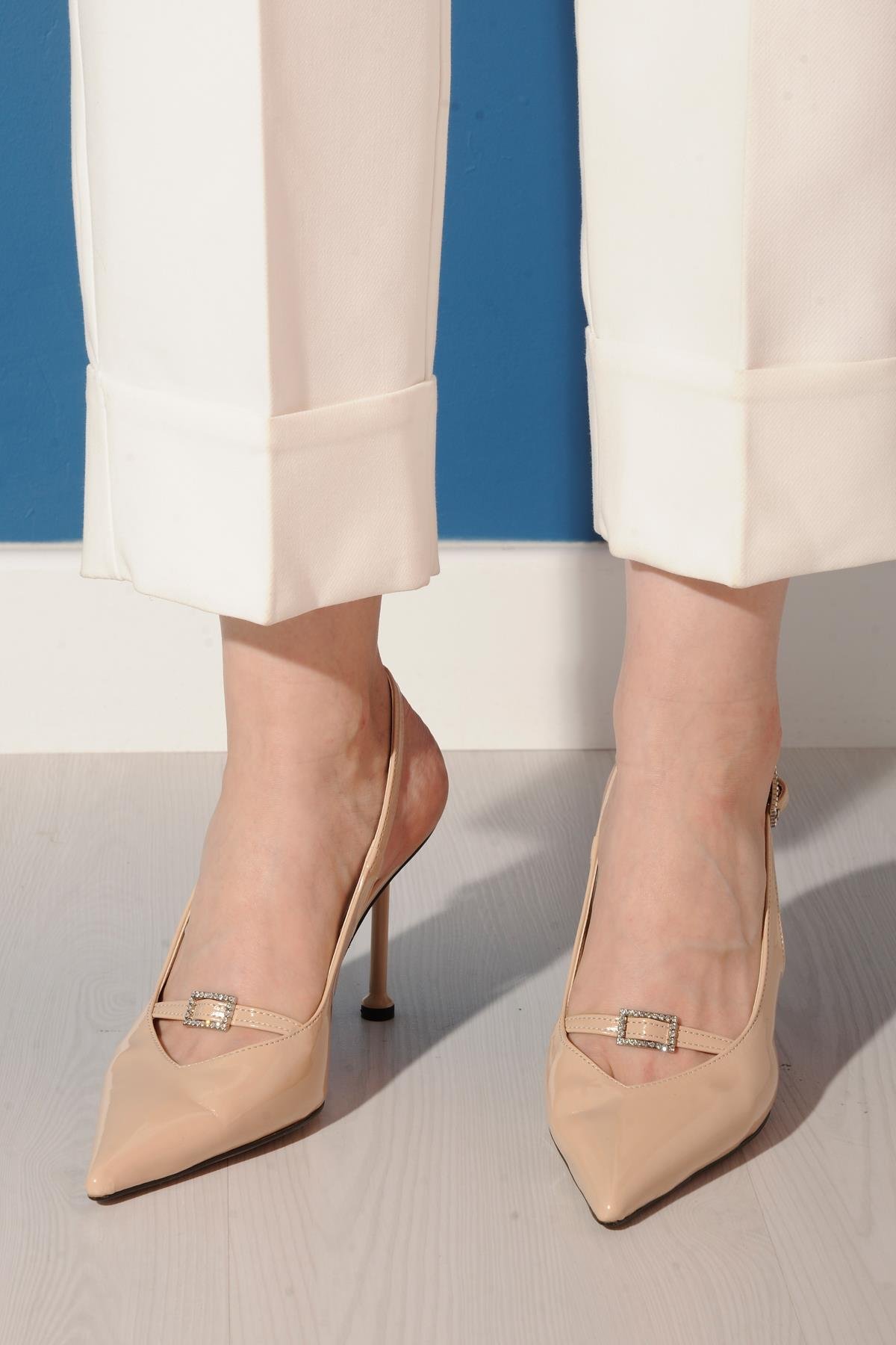 Helga Ten Sivri Burun Stiletto Sandalet