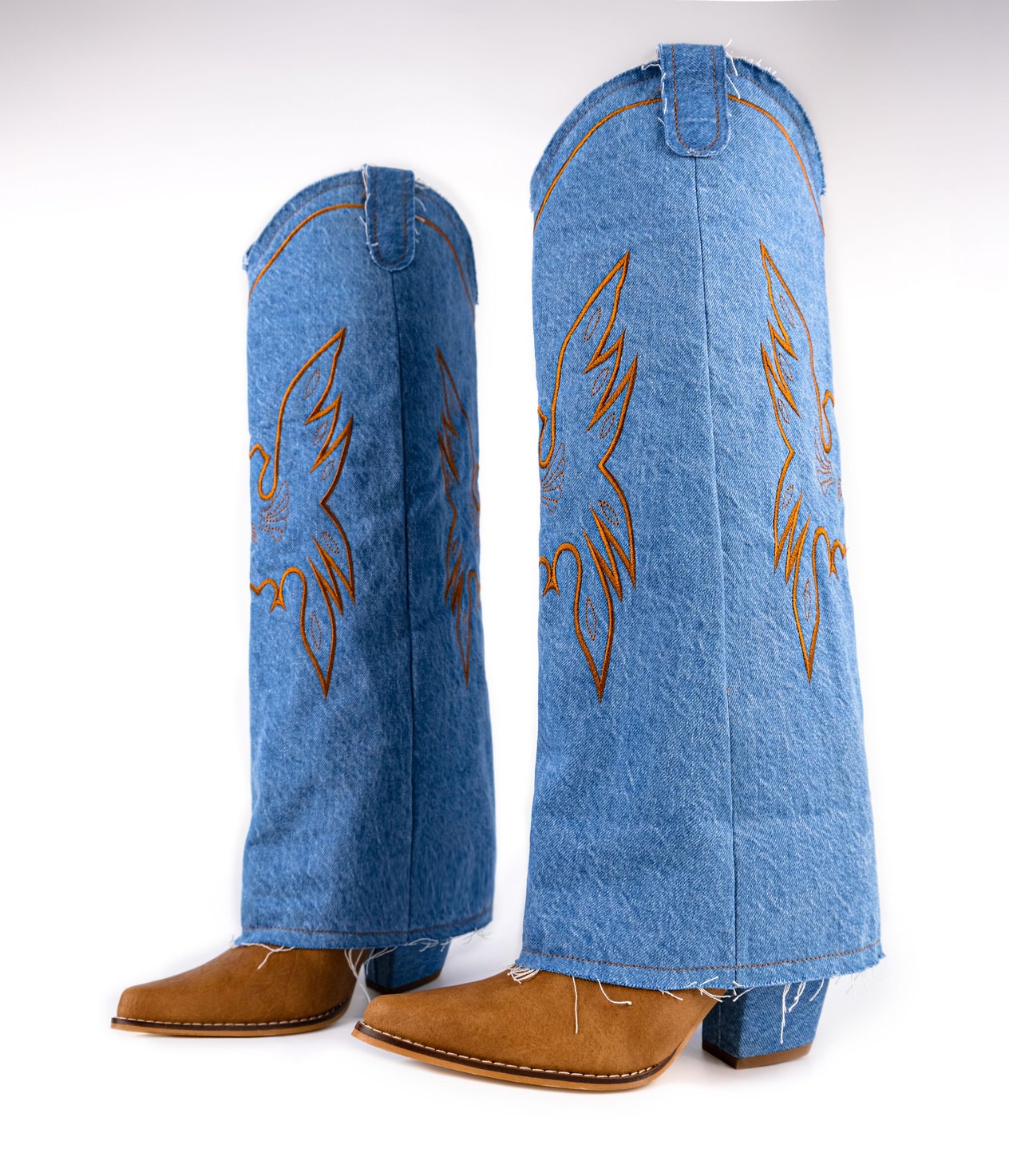 Hernandez Denim İşlemeli Dallas Çizme 