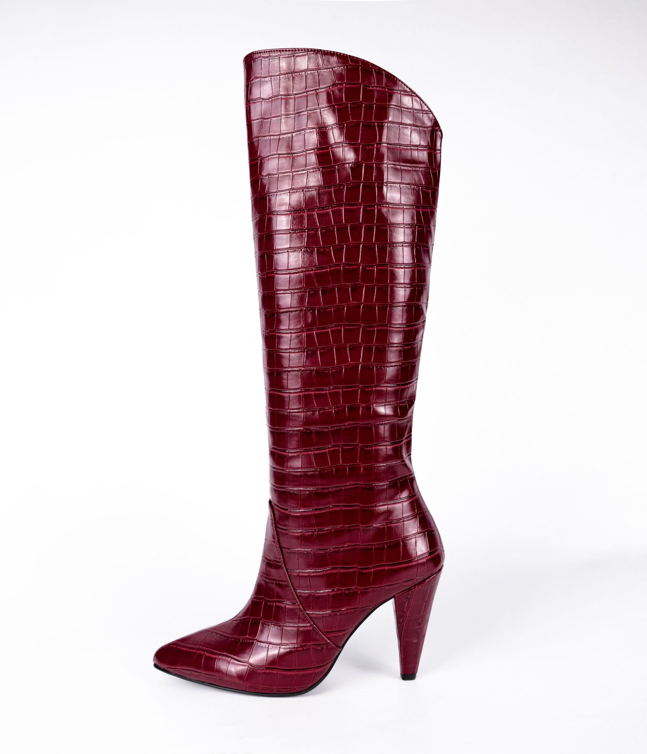 LAPİNTA Claret Red Pointy Toe Boots