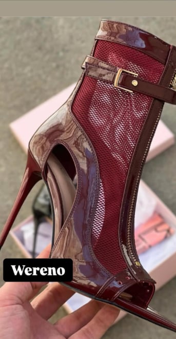 Wereno Bordo File Detaylı Sivri Burun Bootie    