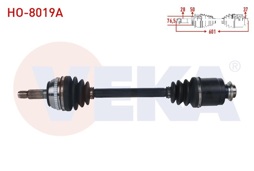HONDA CRV 97-02 ÖN SOL AKS KOMPLE ABS'Lİ (VEKA)