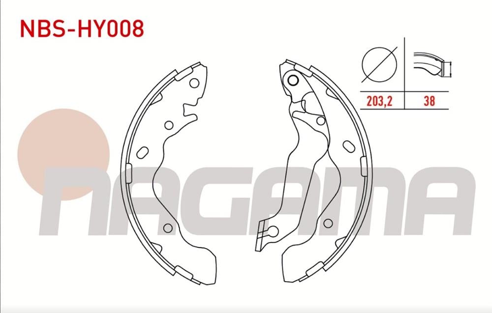 HYUNDAI ACCENT 00-06 ARKA FREN BALATASI LEVYELİ (NAGAMA)