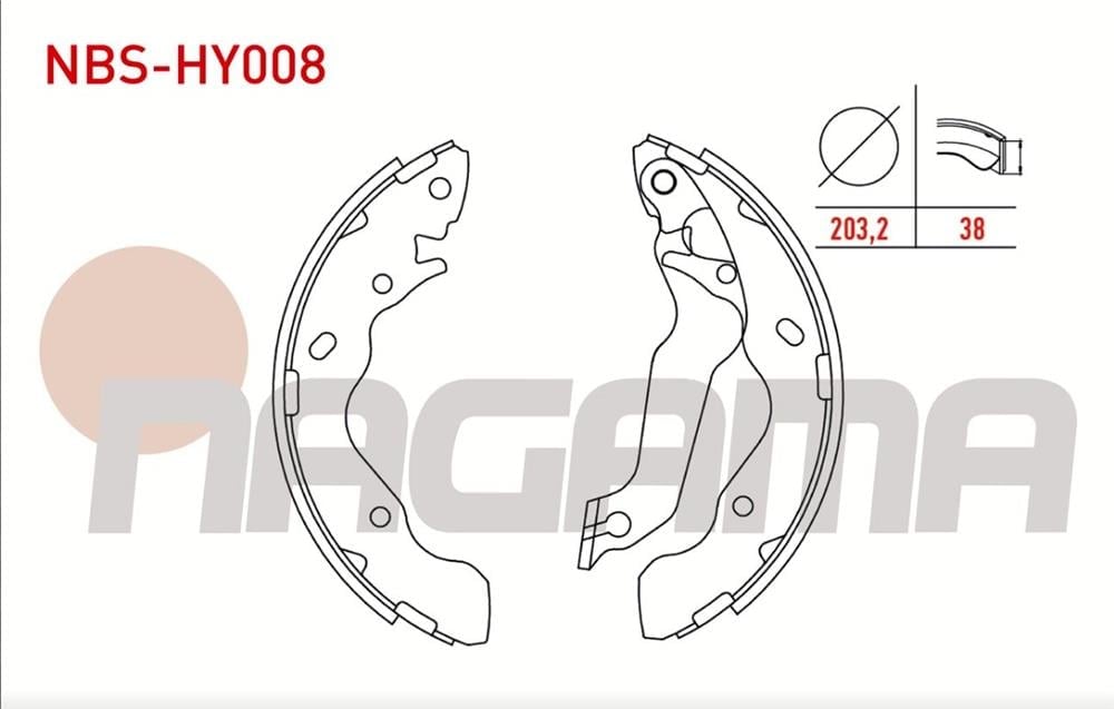 HYUNDAI ACCENT 00-06 ARKA FREN BALATASI LEVYELİ (NAGAMA)