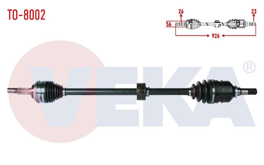 TOYOTA COROLLA 88-01 AKS KOMPLE SAĞ 926MM (VEKA)