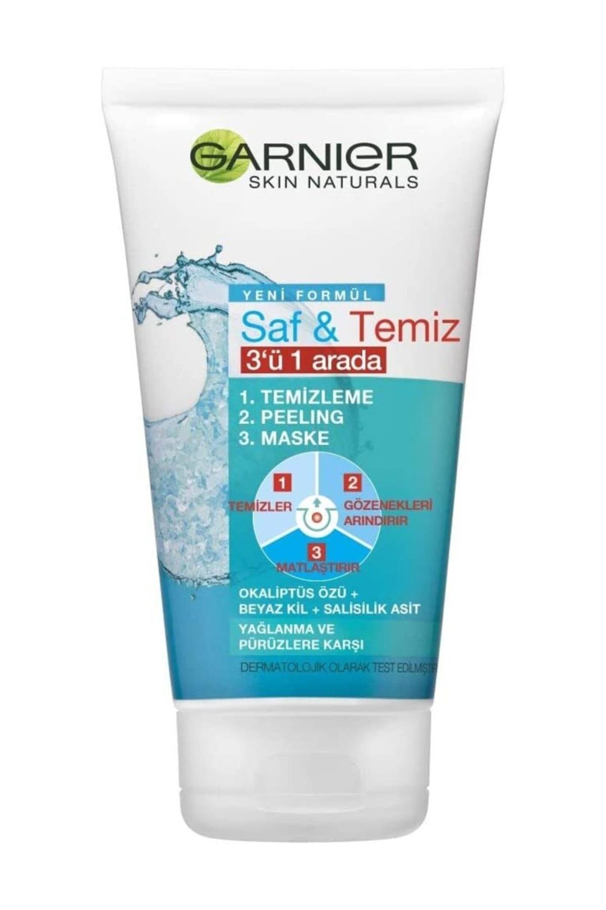 GARNIER SKIN NAT.PURE CLEANSER 3EN1 150 ML