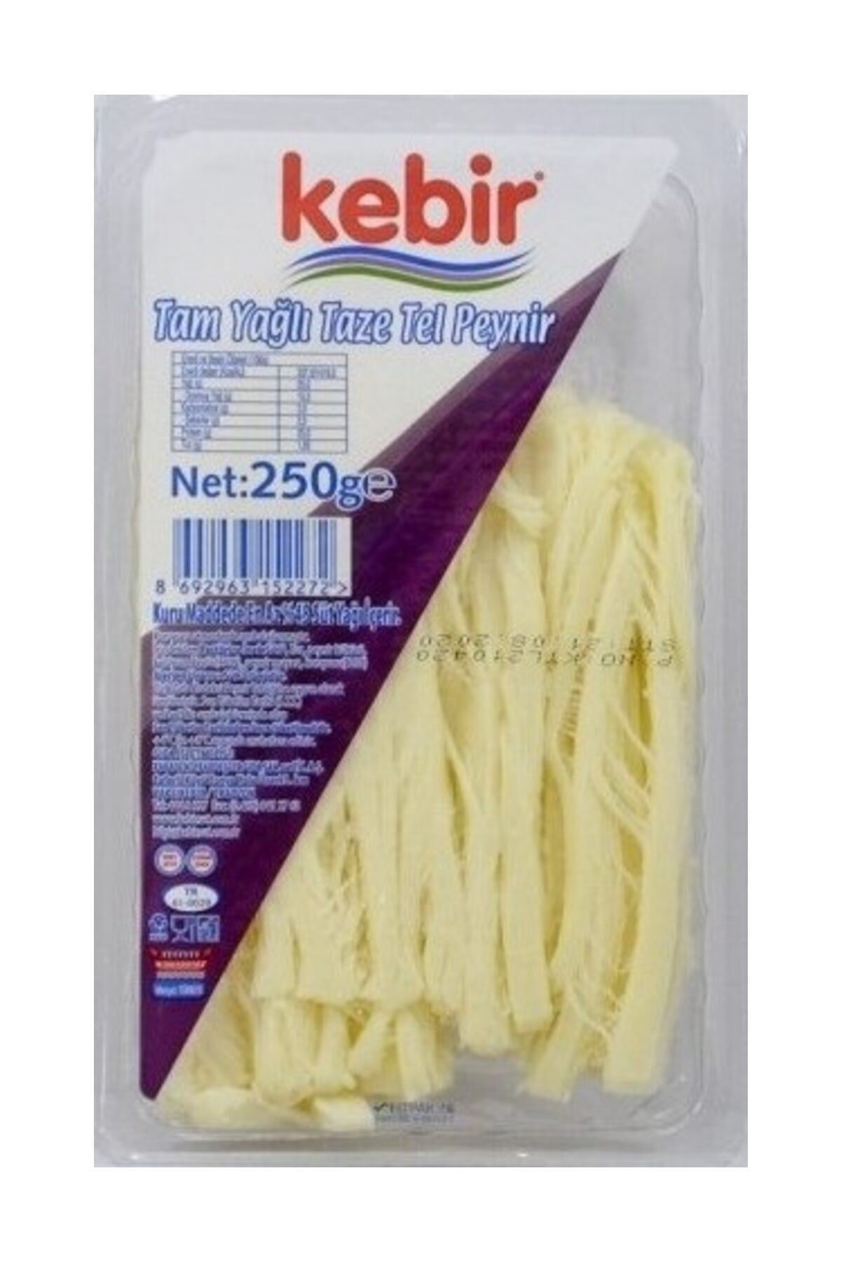 KEBİR TAM YAĞLI TAZE TEL PEYNİR 250 GR