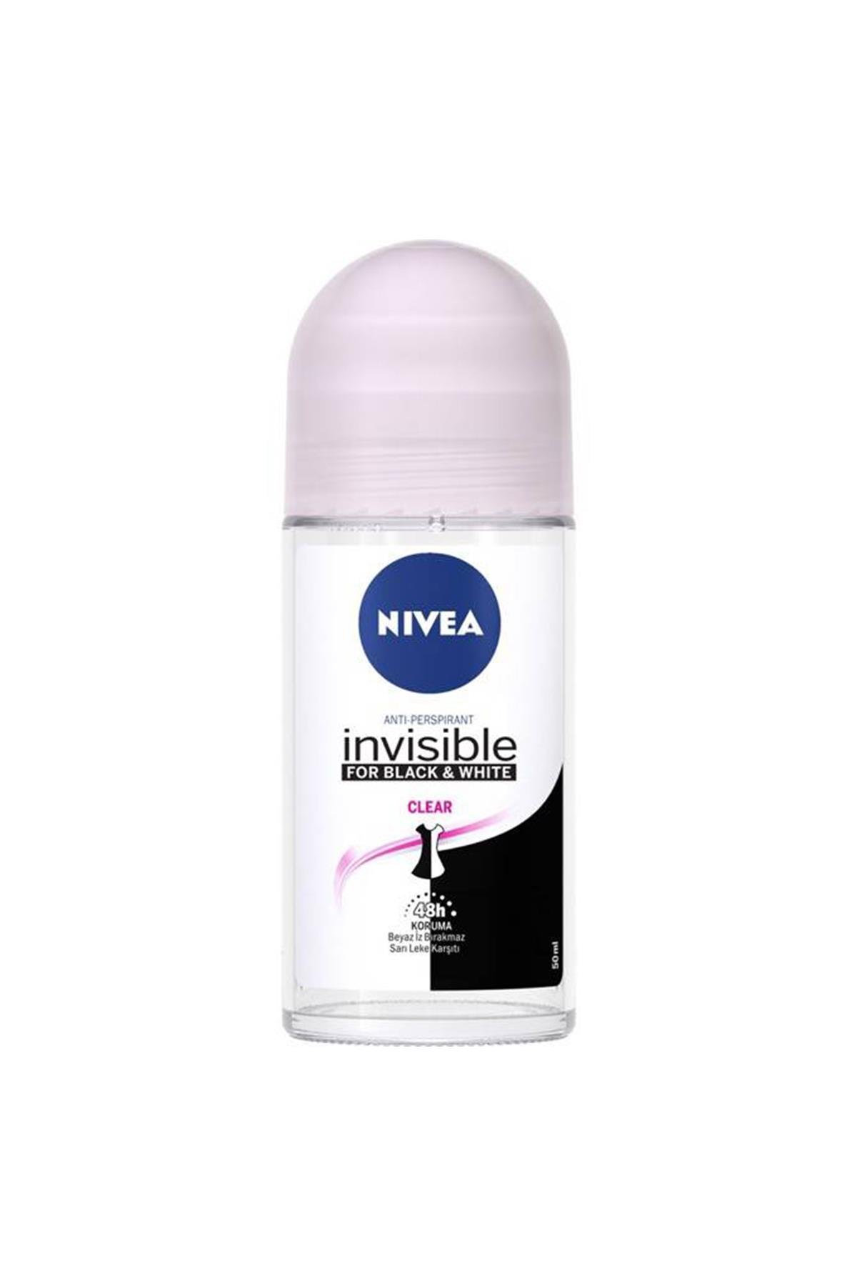 NIVEA DEO ROLL-ON INVB&W CLEAR 50 ML KDN