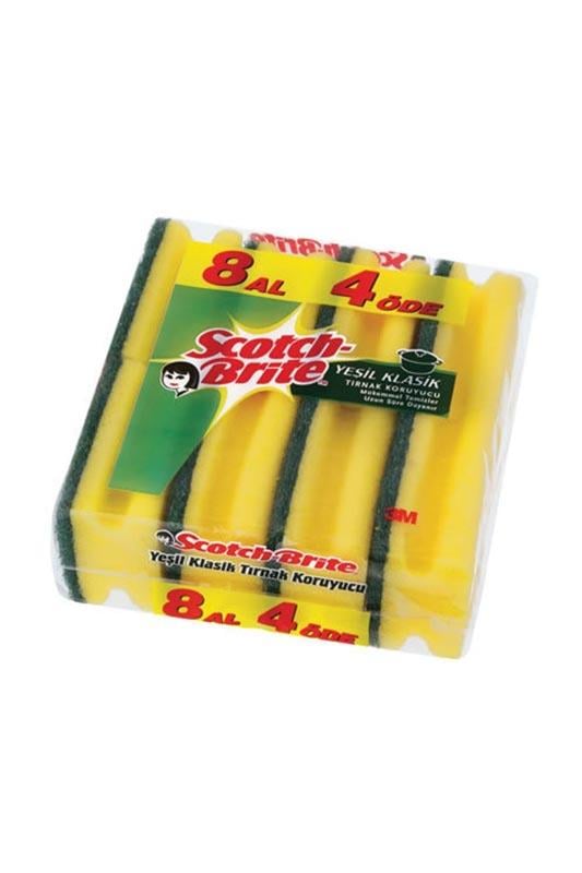SCOTCH BRİTE YEŞİL KLASİK SÜNGER 8Lİ