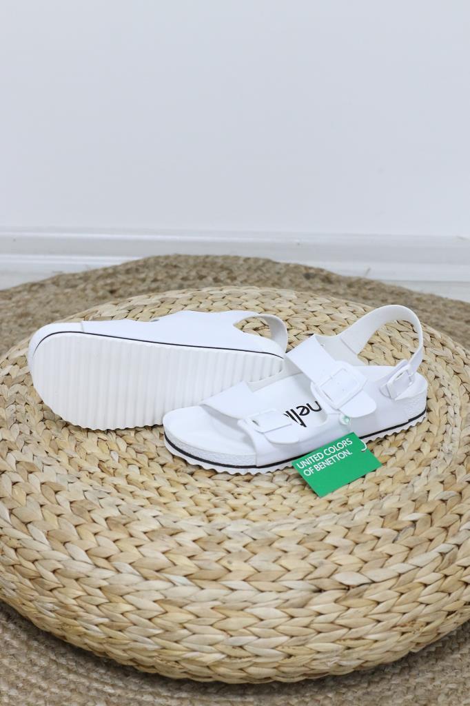 BENETTON Erkek Beyaz Günlük Terlik Bn1317