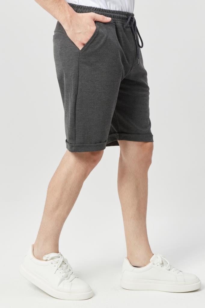 DENIMFIELD Erkek Kalın Kumaş Beli Lastikli Penye Şort 2405796