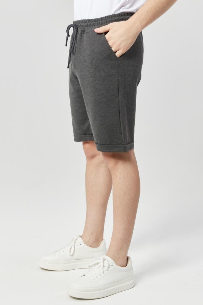 DENIMFIELD Erkek Kalın Kumaş Beli Lastikli Penye Şort 2405796