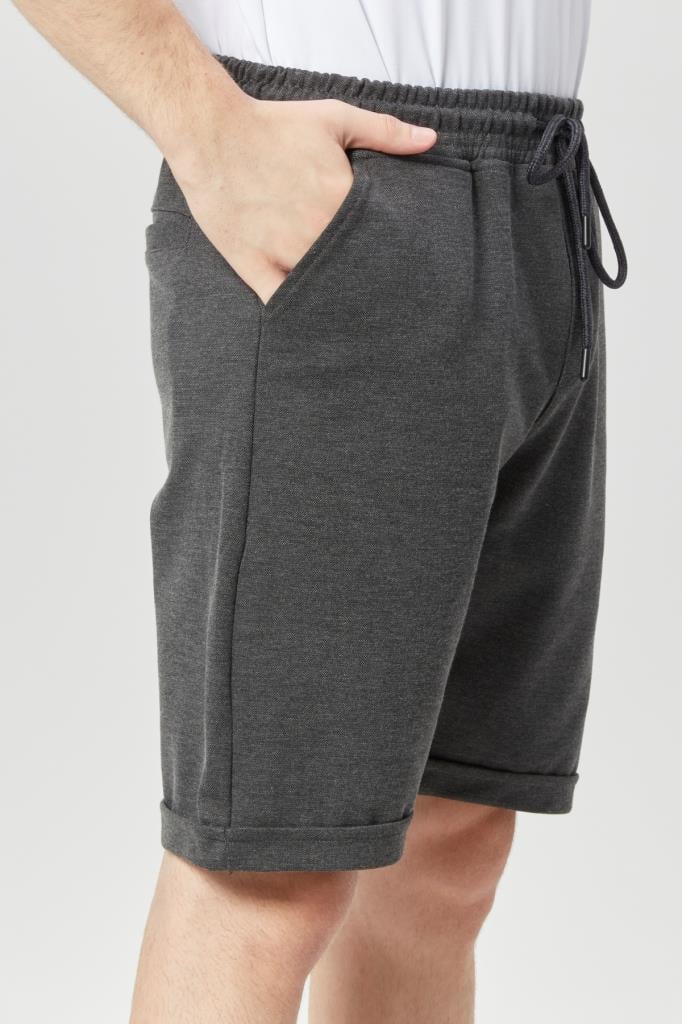 DENIMFIELD Erkek Kalın Kumaş Beli Lastikli Penye Şort 2405796