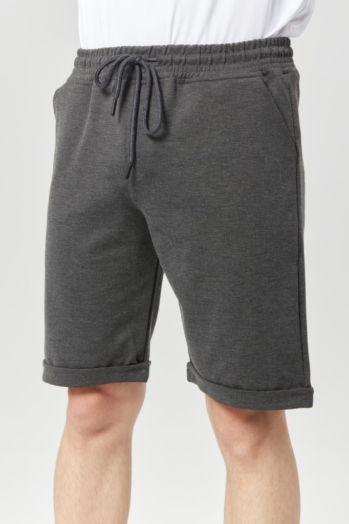 DENIMFIELD Erkek Kalın Kumaş Beli Lastikli Penye Şort 2405796