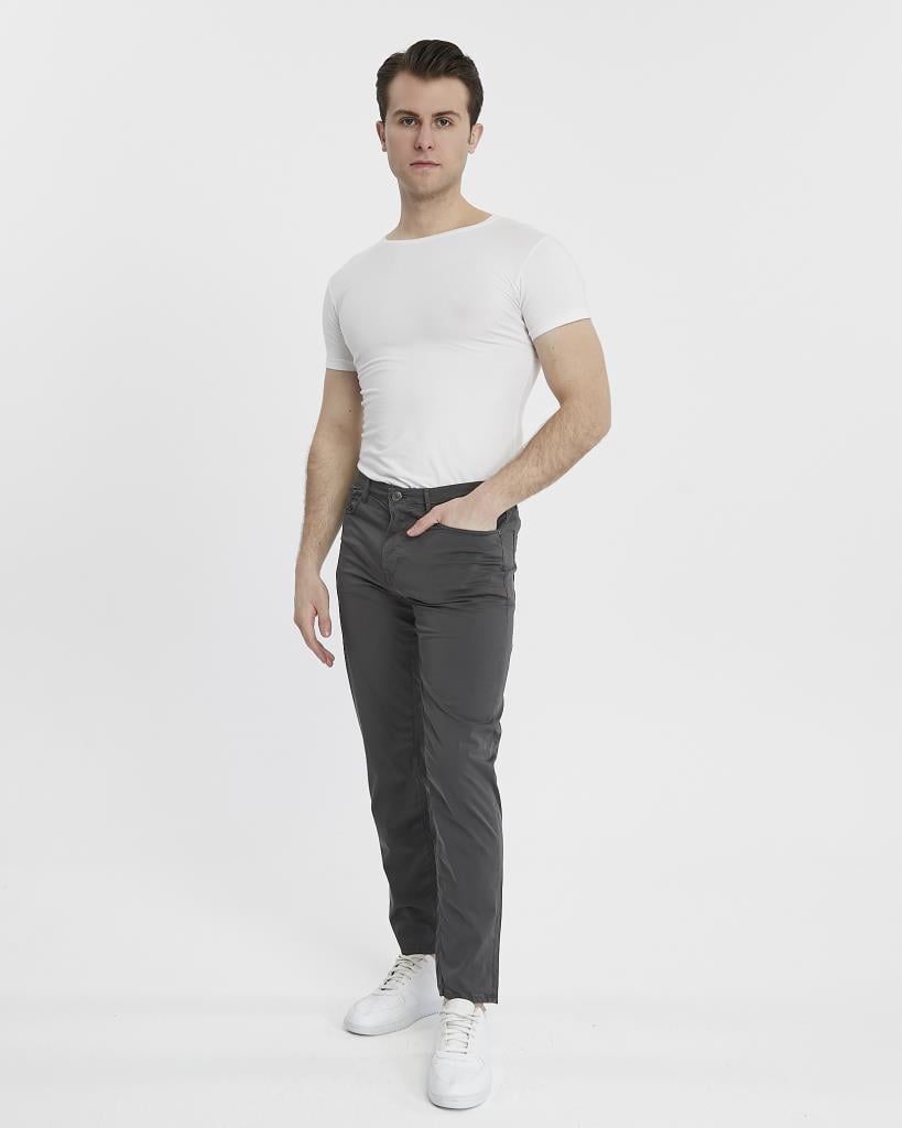 DENIMFIELD Erkek Kanvas Kot Kesim İnce Günlük Pantolon 2405460