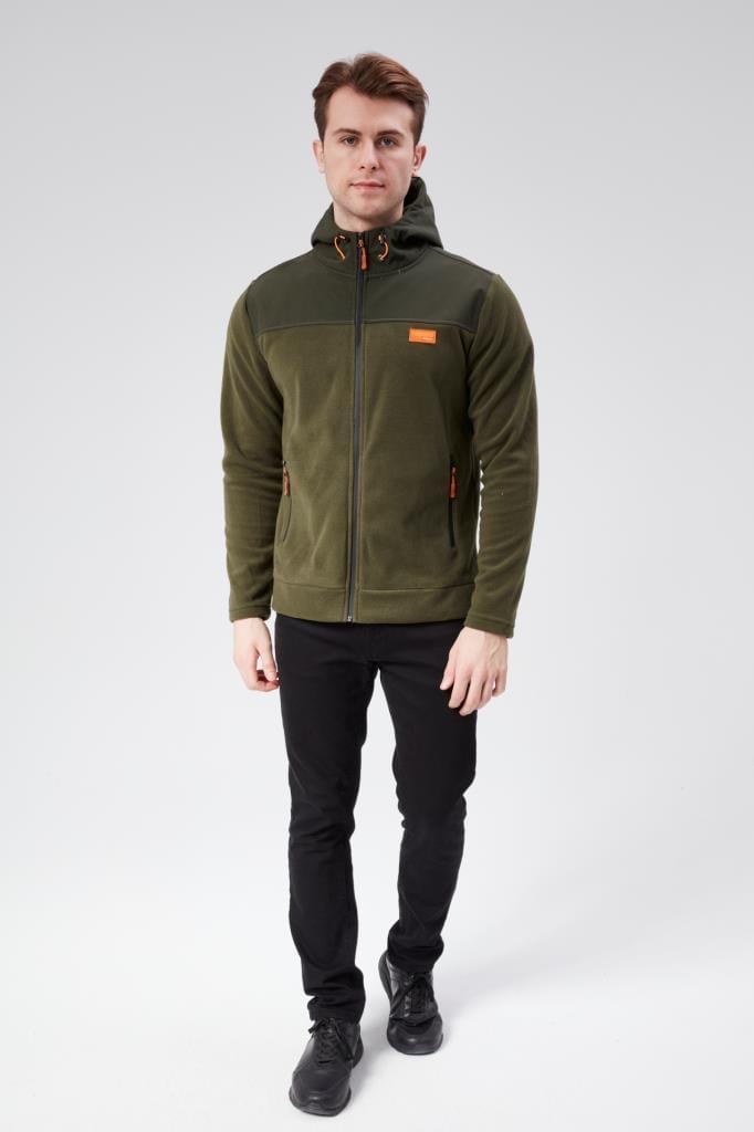 DİANDOR Erkek Regular Fit Kapüşonlu Tam Fermuarlı Polar Sweatshirt 2325205