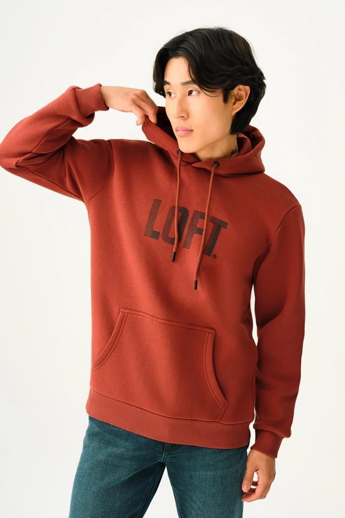 LOFT Erkek Regular Fit Kapüşonlu Sweatshirt LF2038246 