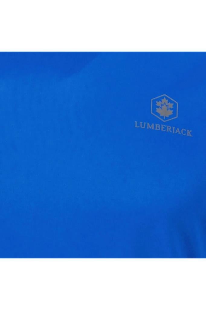 LUMBERJACK 4M CT-100 Erkek Kısa Kollu Basic Mavi Tişört 101497358