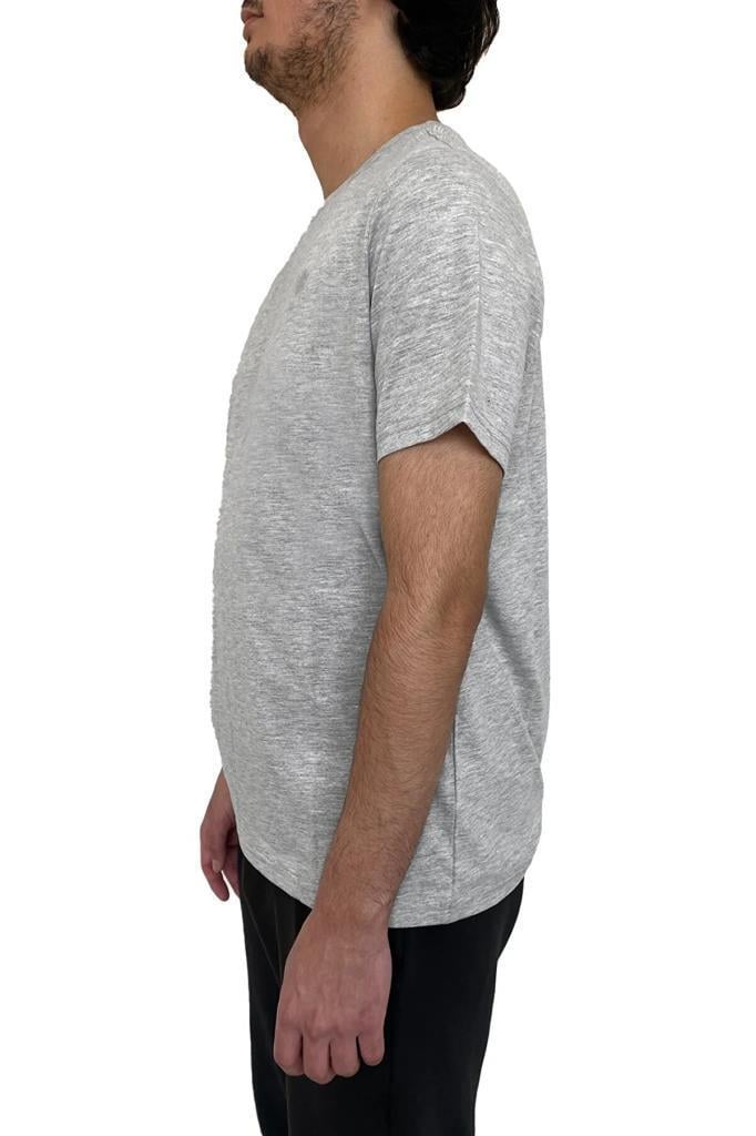 LUMBERJACK 4M CT-102Erkek Kısa Kollu Gri Basic Tişört 101497370