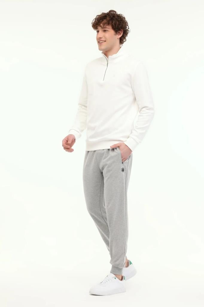 LUMBERJACK 5M,MB CT107 JOGGER 5FX Erkek Regular Fit Gri Melanj Eşofman Altı 101939494