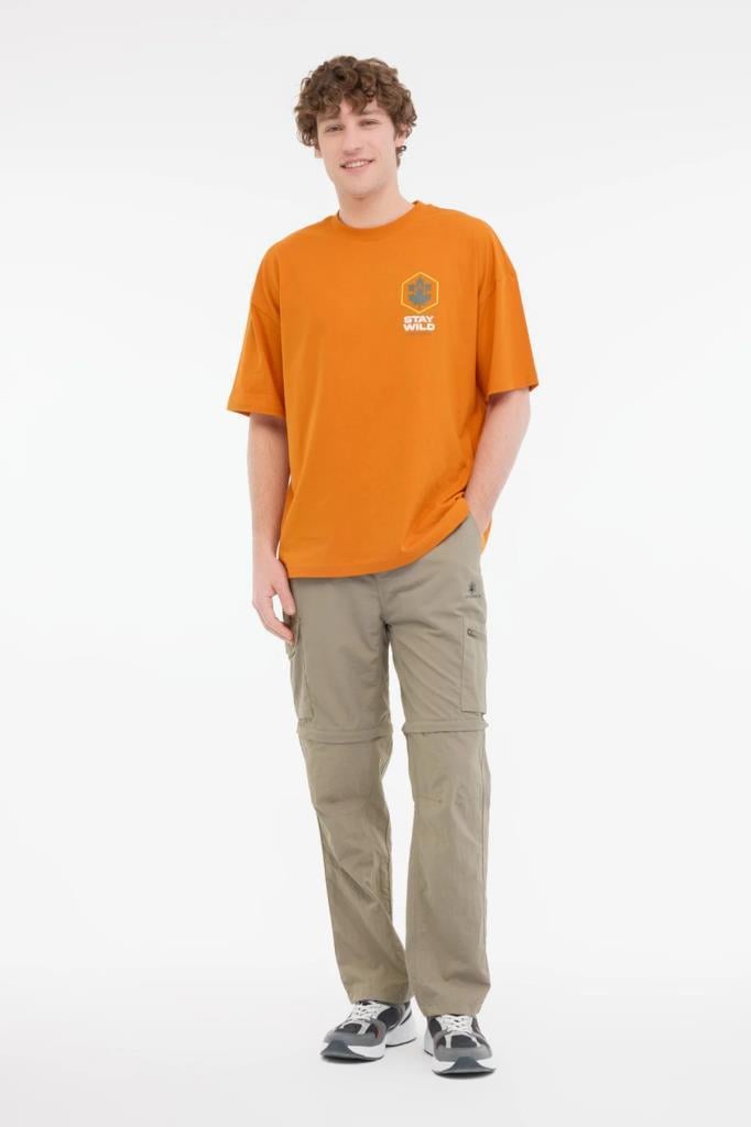 LUMBERJACK 5M,ML STAR 11OTD1-27 5FX Erkek Kısa Kollu Oversize Tişört 101948235