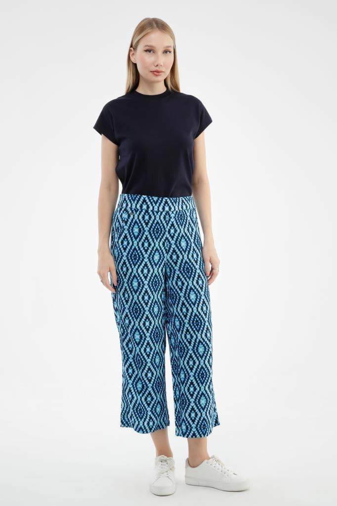 VALERIE TAYLOR Kadın Regular Fit Desenli Şalvar Pantolon 2405694