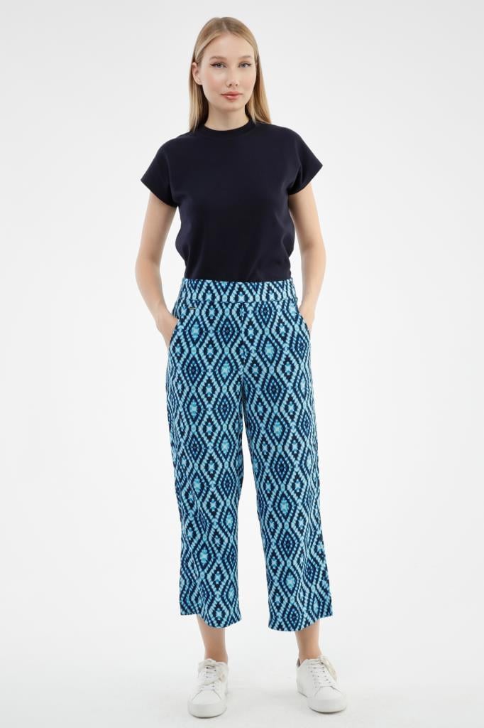 VALERIE TAYLOR Kadın Regular Fit Desenli Şalvar Pantolon 2405694