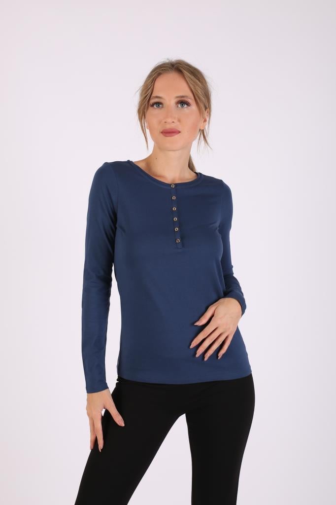 VALERİE TAYLOR Kadın Sıfır Yaka Uzun Kollu Sweatshirt 2305048