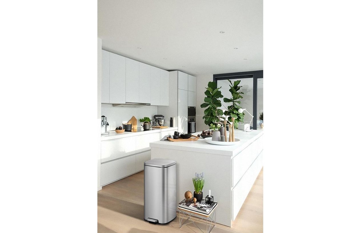 Eko30L+ 6L Eko Kare Pedallı Çöp KovasıEK9384MT