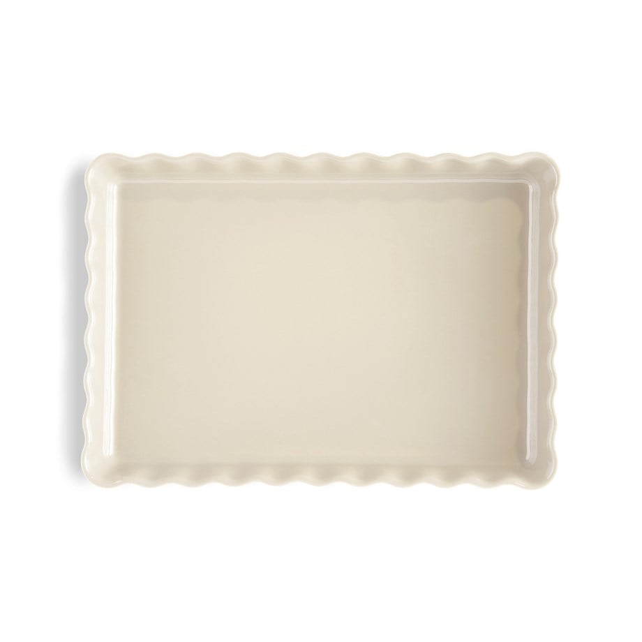 Emile HenryEmile Henry Tart-Börek-Fırın Kabı Dikdörtgen 33 x 24 cm Ekru/Clay026038
