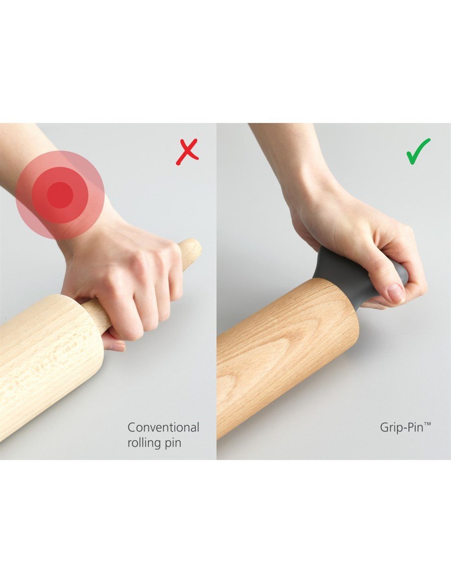 Joseph JosephJoseph Joseph Grip-Pin Ergonomik Merdane-Gri40108