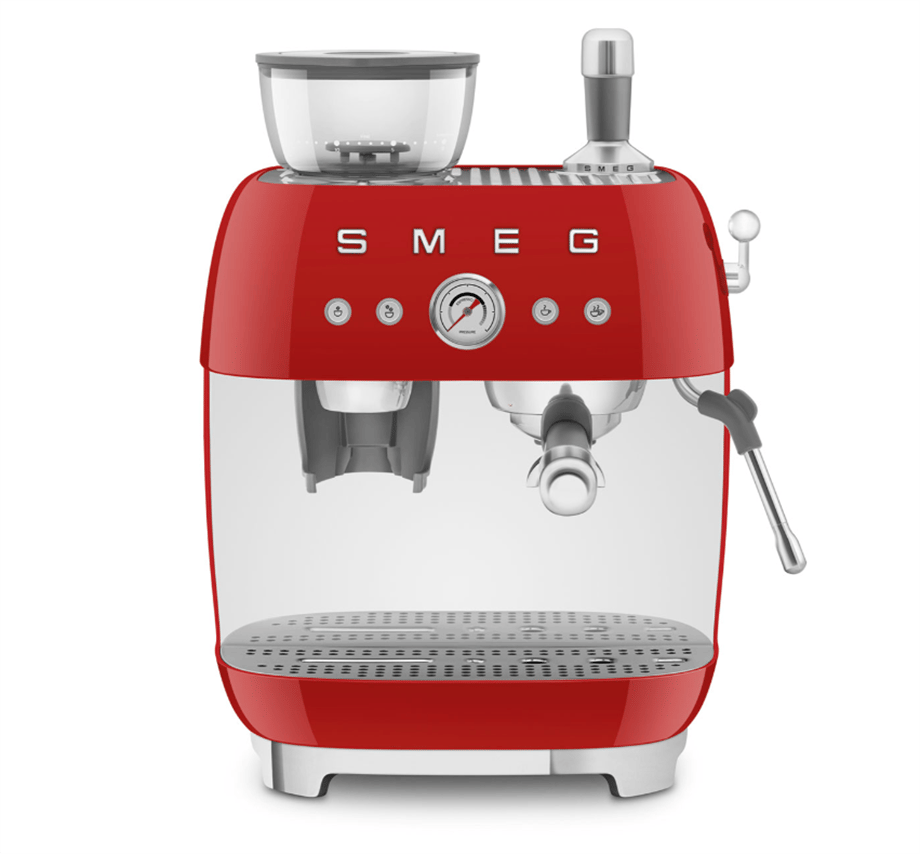 SMEG KIRMIZI ÖĞÜTÜCÜLÜ ESPRESSO KAHVE MAKİNESİ ECF03BLEUEGF03RDEU