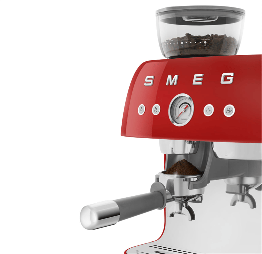 SMEG KIRMIZI ÖĞÜTÜCÜLÜ ESPRESSO KAHVE MAKİNESİ ECF03BLEUEGF03RDEU