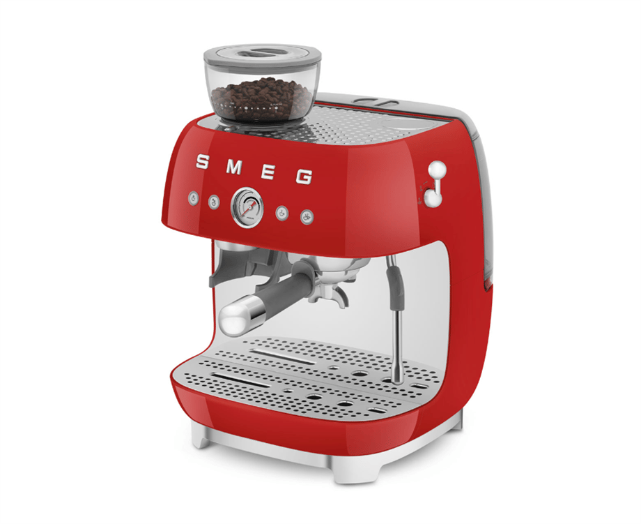 SMEG KIRMIZI ÖĞÜTÜCÜLÜ ESPRESSO KAHVE MAKİNESİ ECF03BLEUEGF03RDEU