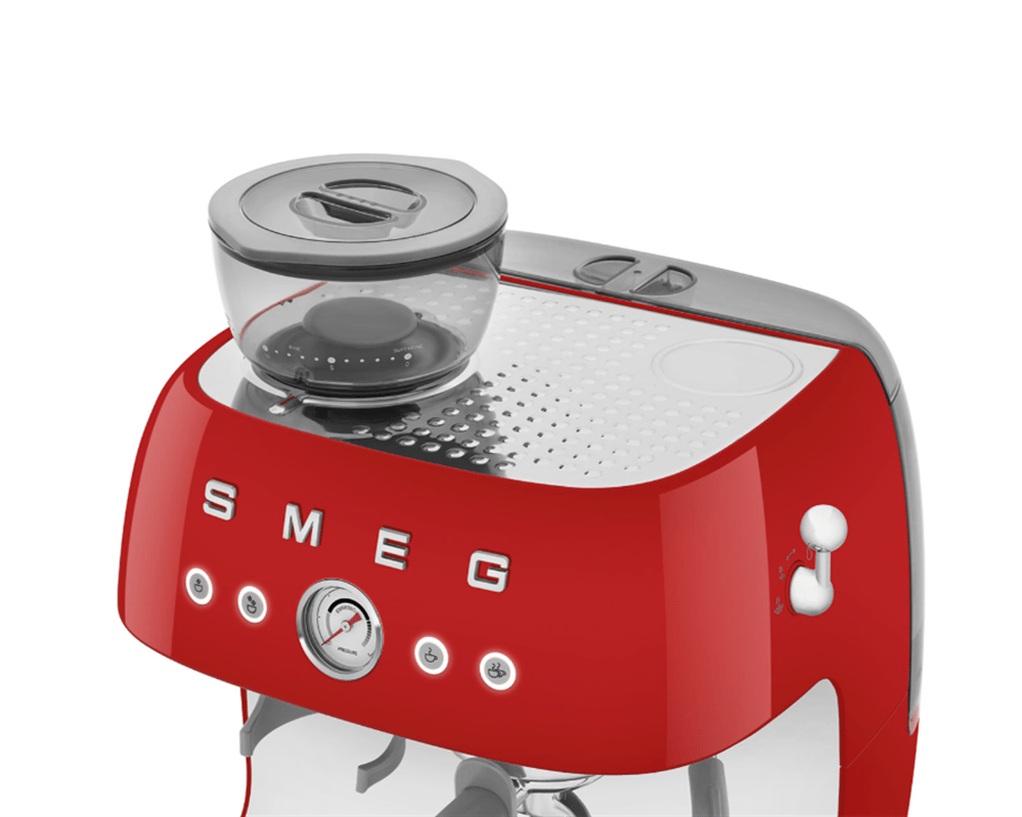 SMEG KIRMIZI ÖĞÜTÜCÜLÜ ESPRESSO KAHVE MAKİNESİ ECF03BLEUEGF03RDEU
