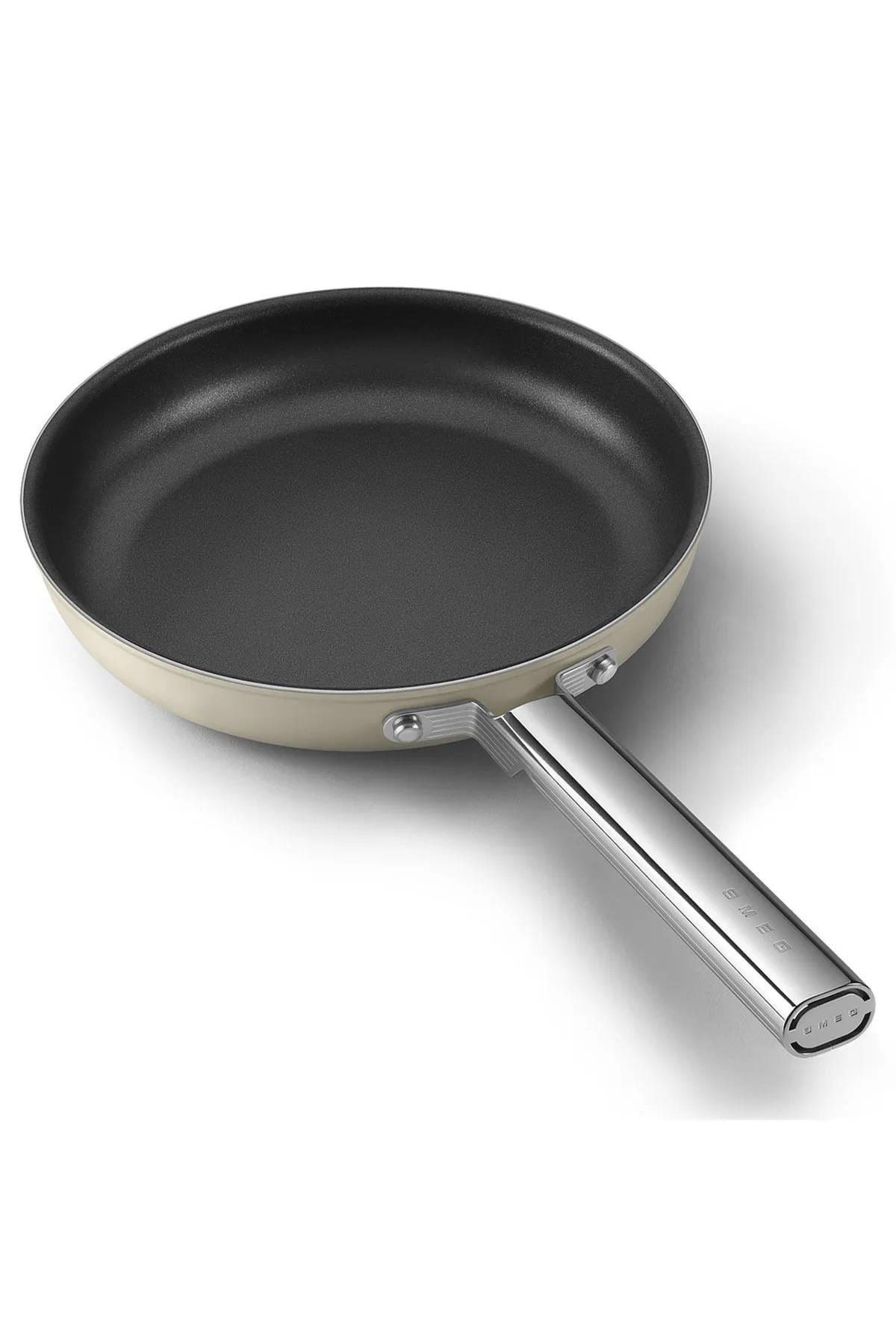 SMEGCookware 50'S Style GRANDE Krem 6'lı Tencere&Tava Seti CKWGRNDCKWGRNDCRM02