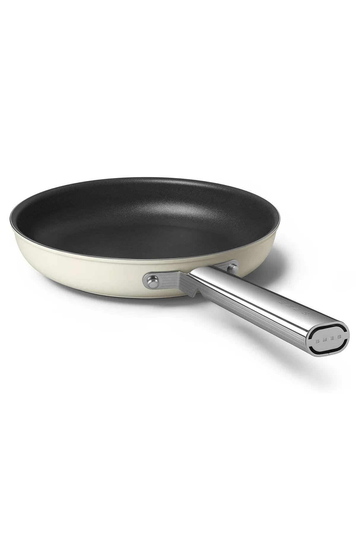 SMEGCookware 50'S Style GRANDE Krem 6'lı Tencere&Tava Seti CKWGRNDCKWGRNDCRM02