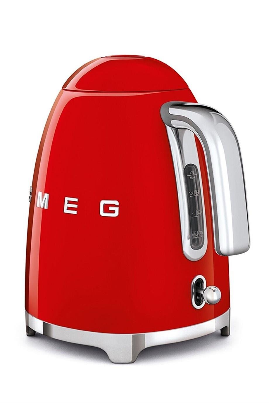 SMEGKırmızı Filtre Kahve Makinesi, Su Isıtıcı Kettle Ve Kişisel Smootie Blender SetiDCF02KLF03PBF01RDEU
