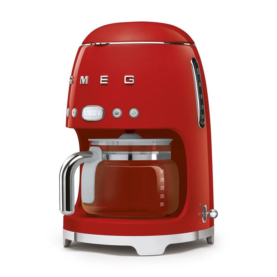 SMEGKırmızı Filtre Kahve Makinesi, Su Isıtıcı Kettle Ve Kişisel Smootie Blender SetiDCF02KLF03PBF01RDEU