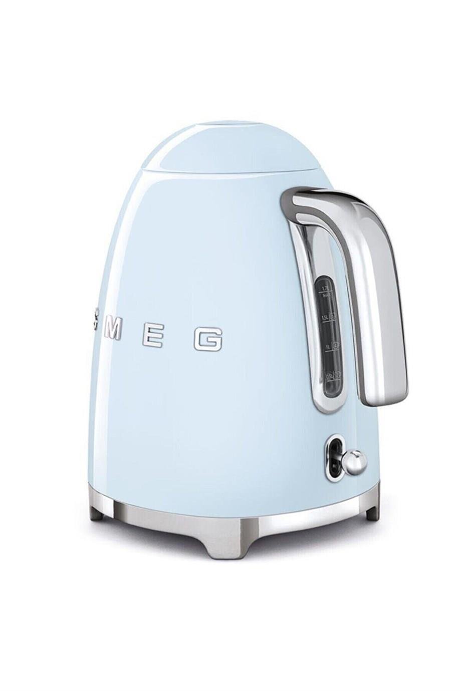 SMEGPastel Mavi Filtre Kahve Makinesi, Su Isıtıcı Kettle Ve Kişisel Smootie Blender SetiDCF02KLF03PBF01PBEU