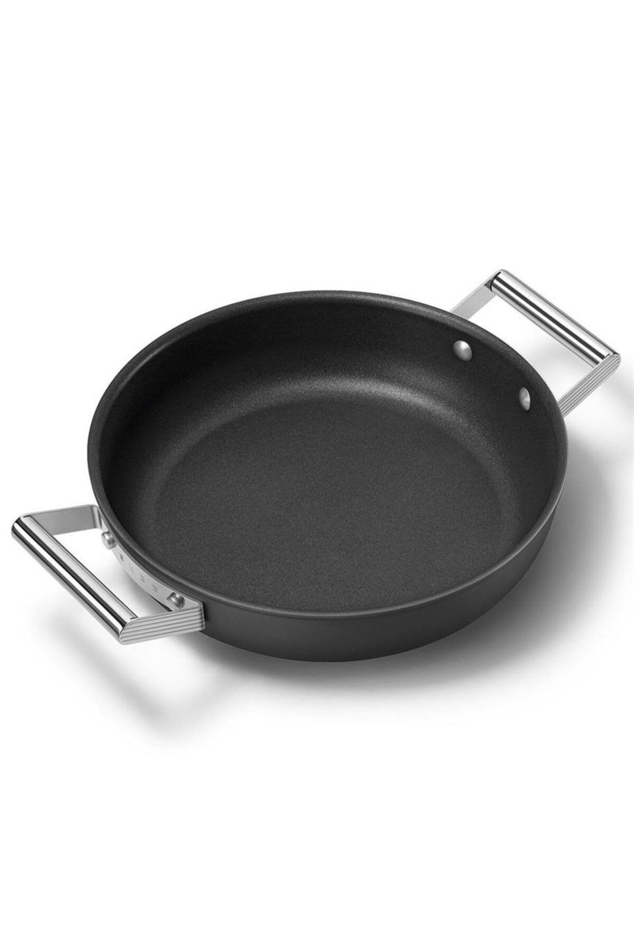 SMEGSMEG Cookware 50'S Style Siyah Pilav Tenceresi Cam Kapaklı 28 cm CKFD2811BLM