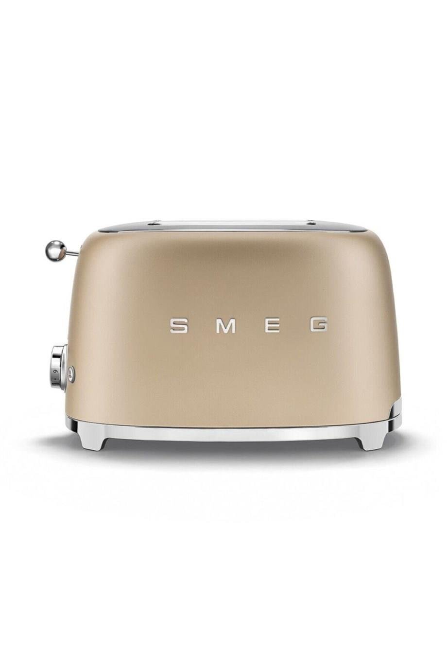 SMEGSu Isıtıcılar 50's Style Ve  2x1 Ekmek Kızartma Makinesi Mat Gold KLF03-TSF01CHMEUKLF03TSF01CHMEU