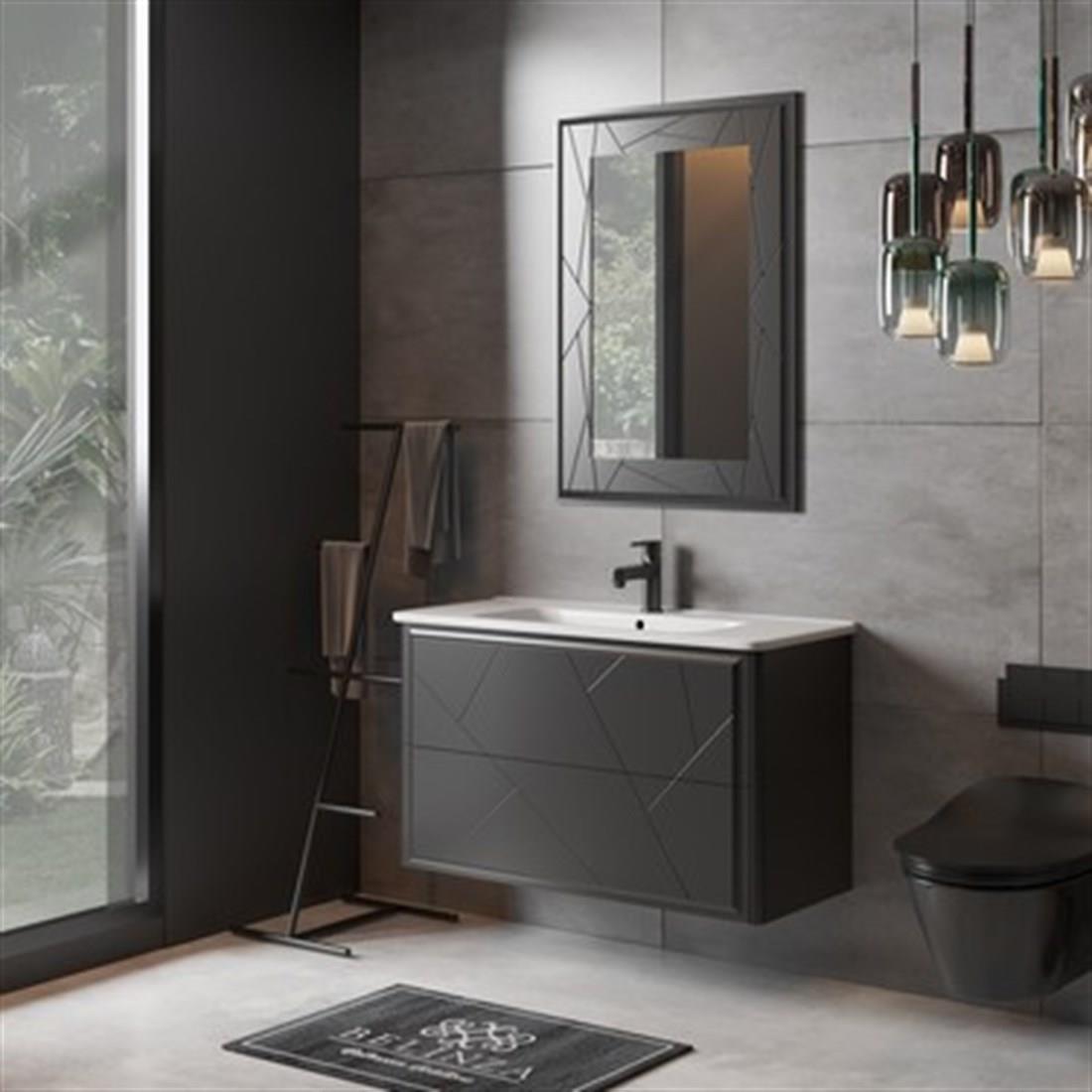 BANYO MOBİLYALARIBELİNZA008.04.0041BELİNZA ARİSTO BANYO DOLABI TAKIMI ANTRASİT 80 CMBELİNZA ARİSTO BANYO DOLABI TAKIMI ANTRASİT 80 CM