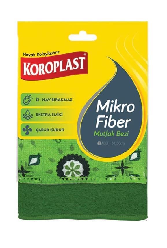 TEMİZLİK BEZLERİKOROPLAST009.06.0887KOROPLAST MİKROFİBER MUTFAK BEZİ 2LİKOROPLAST MİKROFİBER MUTFAK BEZİ 2Lİ